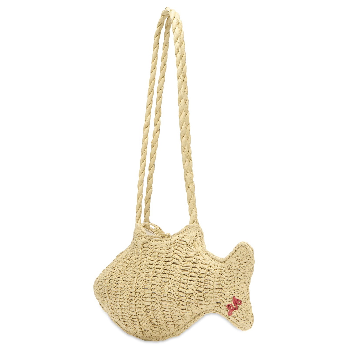 Damson Madder Women's Raffia Fish Bag in Natural 