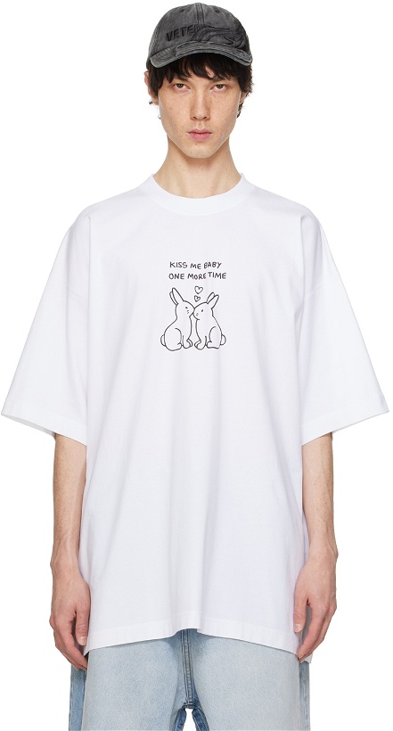 Photo: VETEMENTS White Kissing Bunnies T-Shirt
