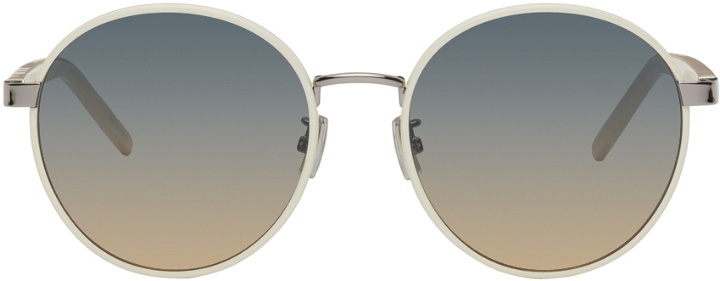 Photo: Kenzo Off-White Round Sunglasses