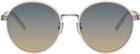 Kenzo Off-White Round Sunglasses