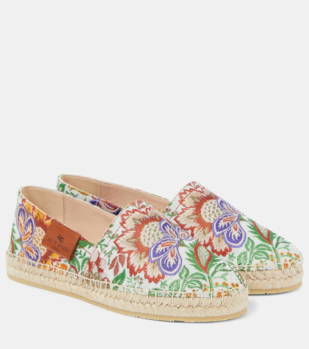 フラットシューズ ETRO Woman Espadrilles Blue WS4G0002 S9090 Etro Jacquard denim espadrilles Etro