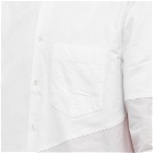 JW Anderson Men's Two Tone Classic Fit Shirt in White/Oat