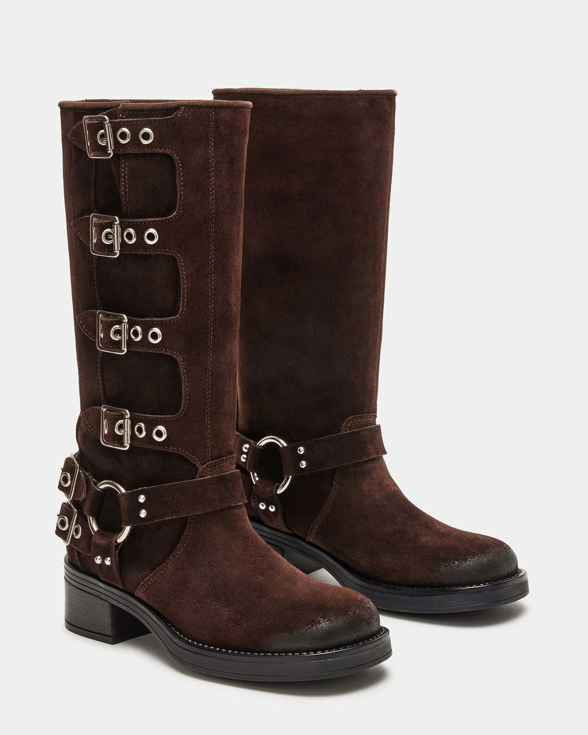 Steve Madden Rockyy Boots in Brown