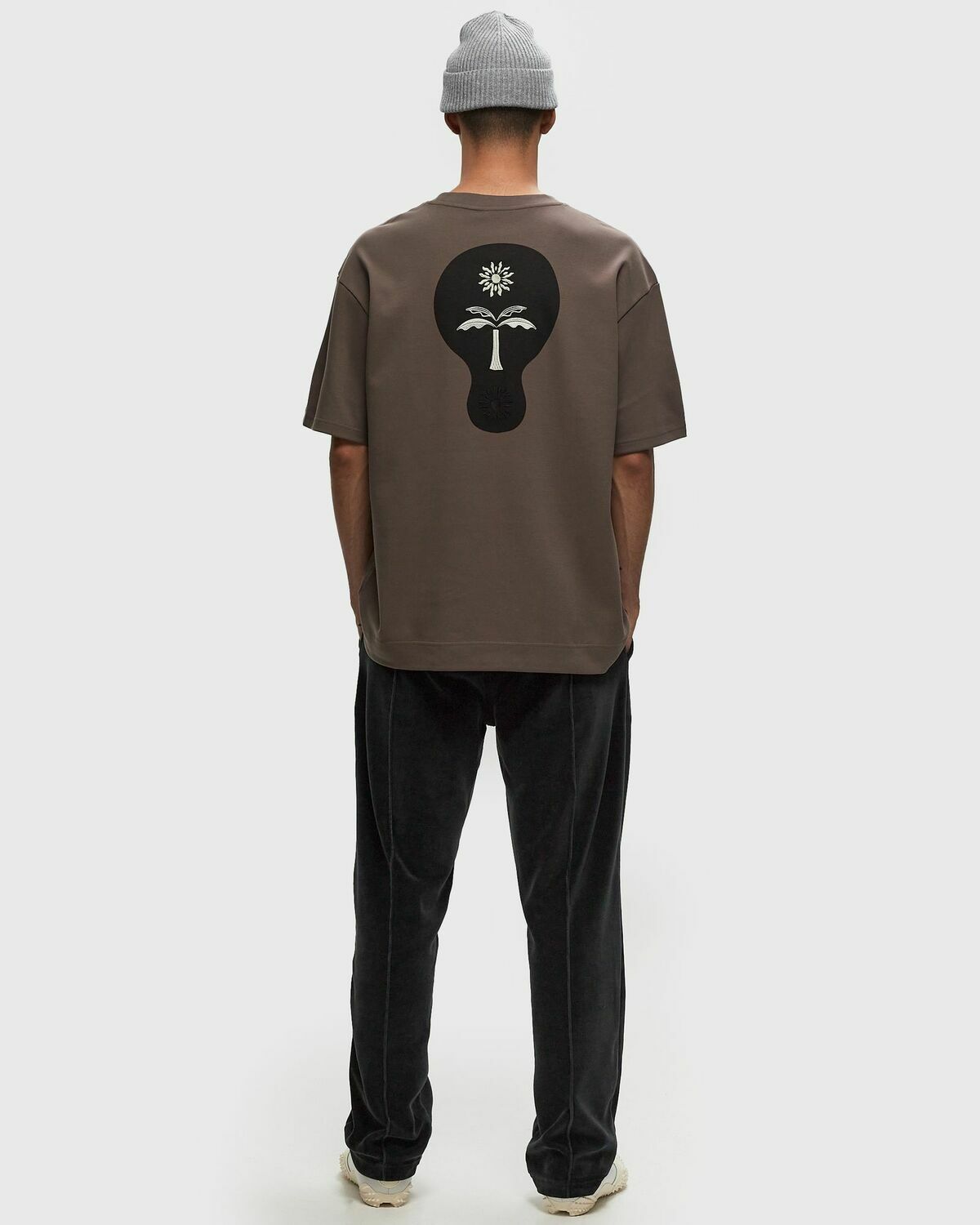 OAS Seascape T-shirt Brown Mens Shortsleefe