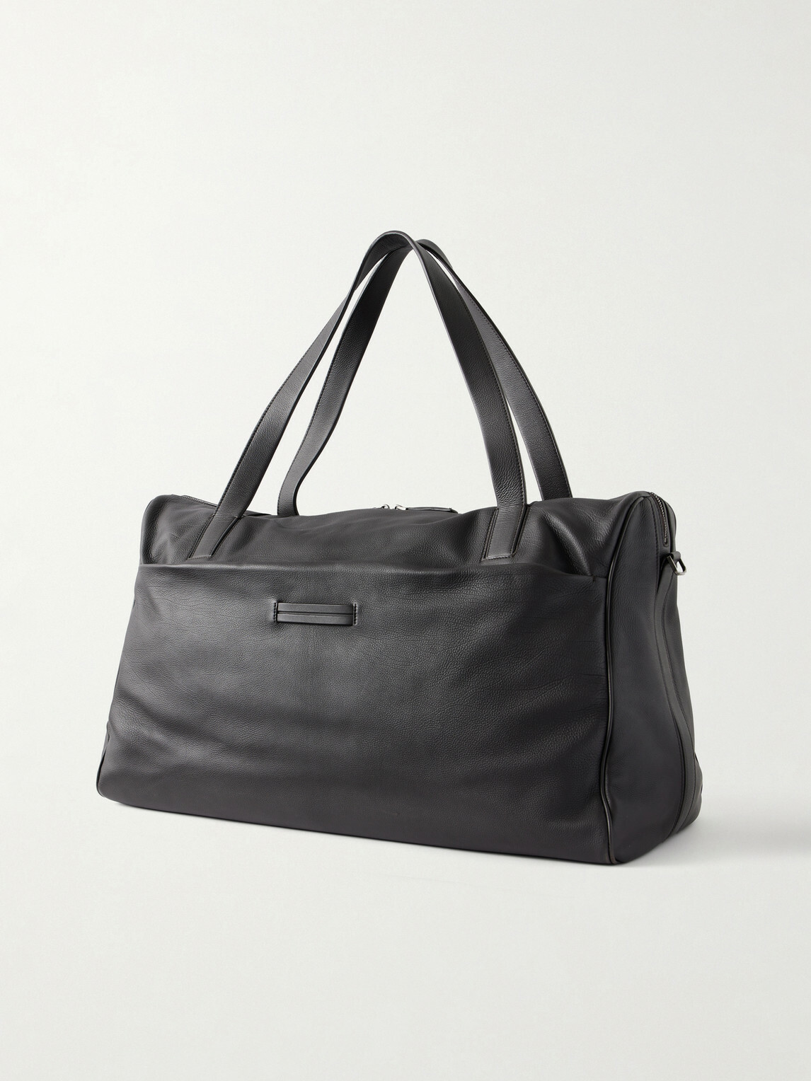 Zegna - Leather Weekend Bag - Brown