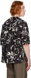 Agnona Black Graphic Shirt