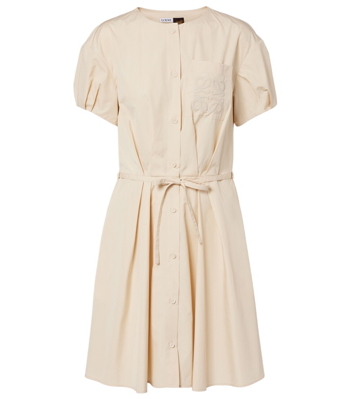Photo: Loewe Paula's Ibiza Anagram cotton poplin shirt dress