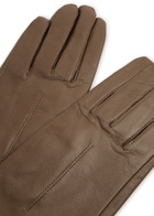 Dents Mia Leather Long Gloves Brown