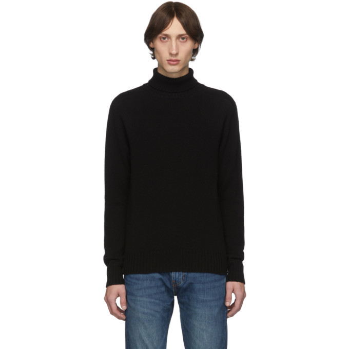 Eidos Black Cashmere Turtleneck