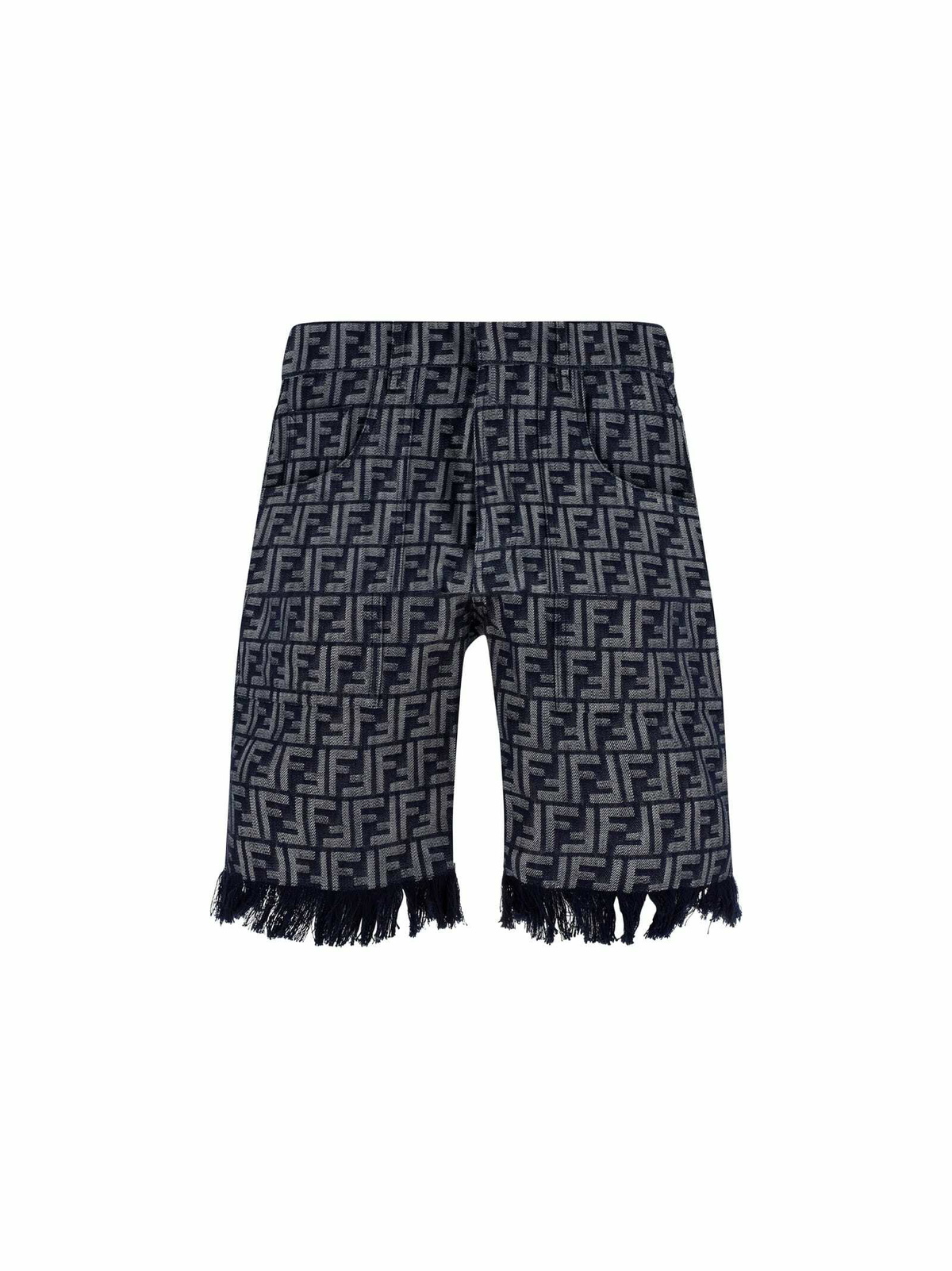Fendi Men Embroidered Silk Bermuda Shorts main image 1