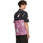 Valentino Black and Pink Japanese Pond Shirt