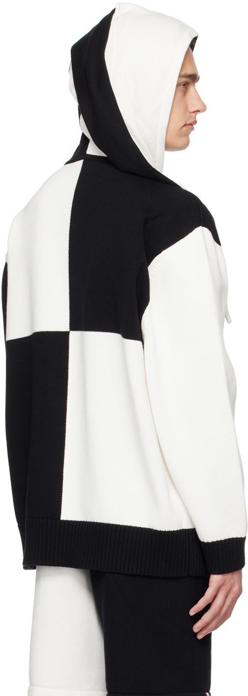Charles Jeffrey LOVERBOY Black & White Heraldry Hoodie