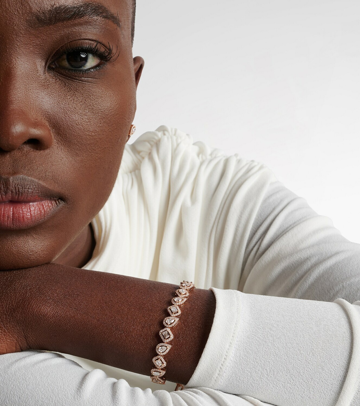 Messika My Twin 18kt rose gold bracelet with diamonds
