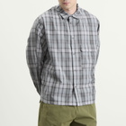 Snow Peak Men's Fade Check Breezy Shirt in Greige