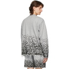 John Elliott Grey Burn Out Sweater