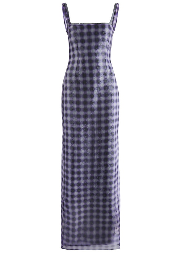 Photo: 16 Arlington Electra Chiffon and Sequin Maxi Dress Violet