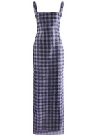 16 Arlington Electra Chiffon and Sequin Maxi Dress Violet