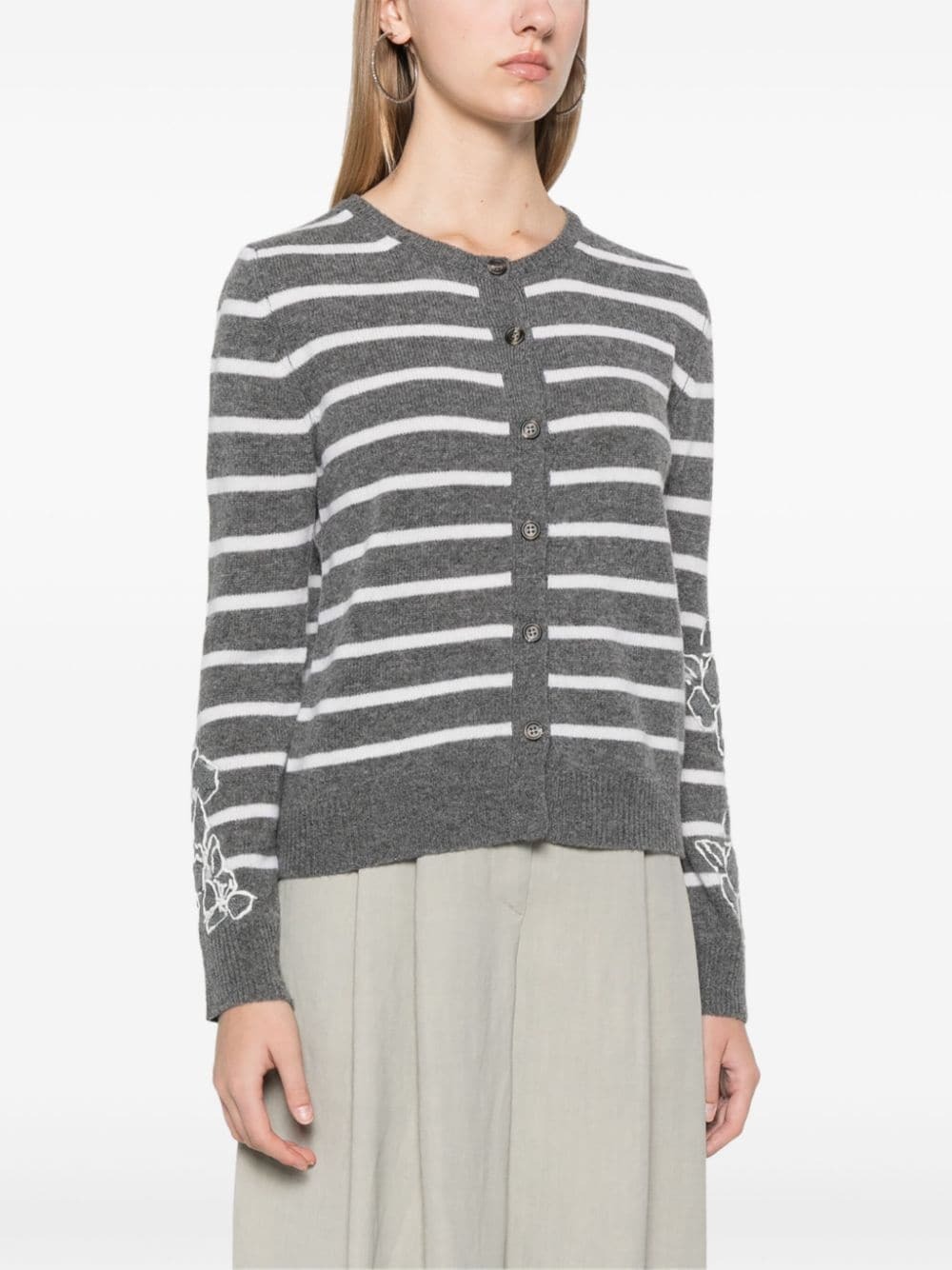 ERMANNO - Wool Striped Cardigan
