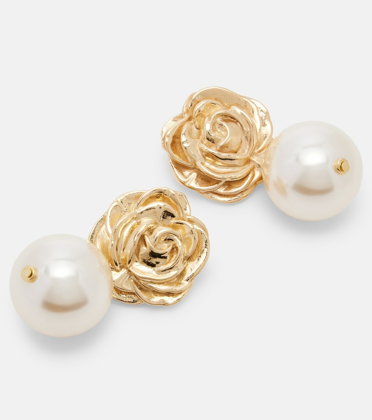 Magda Butrym Faux pearl gold-plated drop earrings