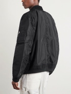 Sacai - Carhart WIP Padded Shell and Cotton-Twill Bomber Jacket - Black