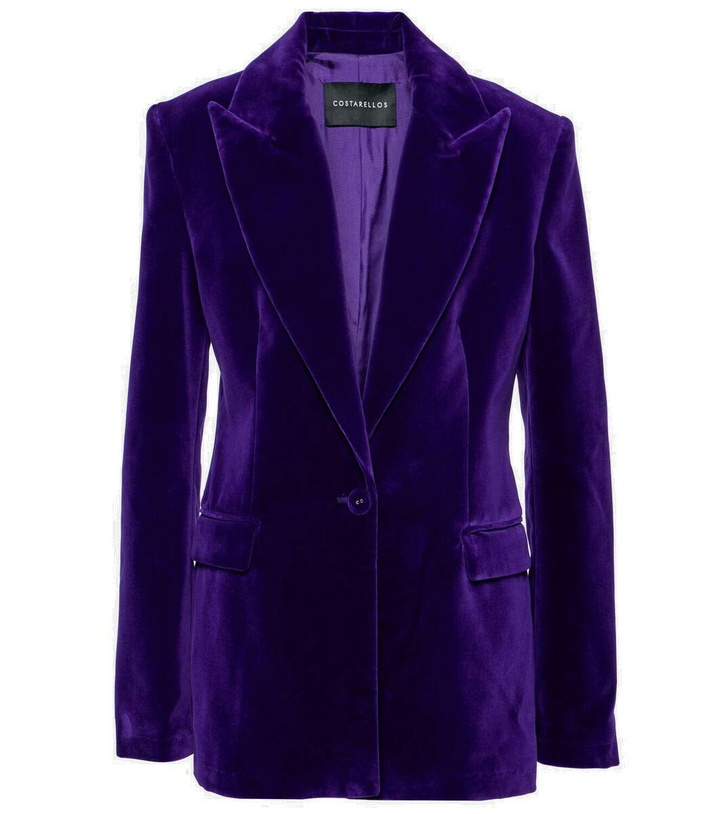 Photo: Costarellos Cotton velvet blazer