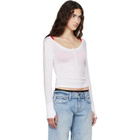 Raimundo Langlois White Long Sleeve Henley