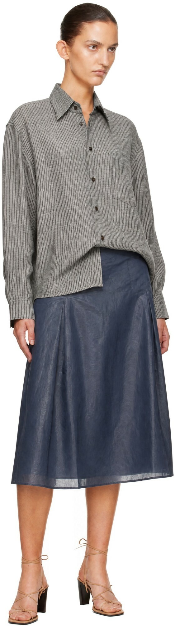 BAMBOU ROGER KWONG Gray Pyjama Shirt