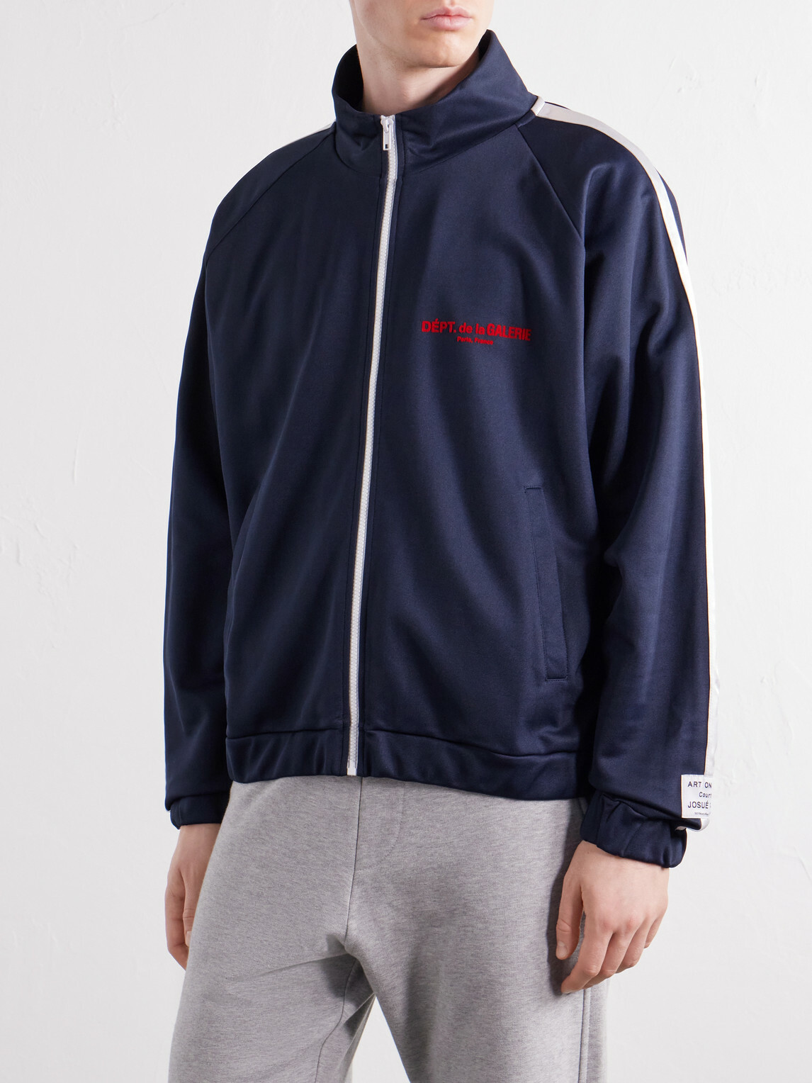 Gallery Dept. - Logo-Appliquéd Jersey Track Jacket - Blue