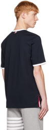 Thom Browne Navy Ringer T-Shirt