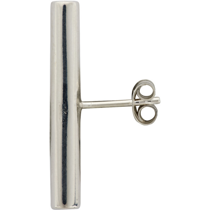 All Blues Silver Single Line Earring