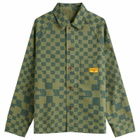 Service Works Men's Drill Printed Foh Jacket in Olive Checker