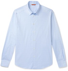 Barena - Slim-Fit Checked Cotton-Poplin Shirt - Blue