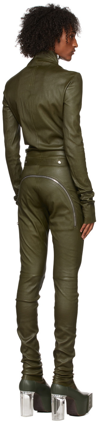 Rick Owens Green Tight Gary Flightsuit