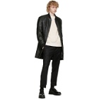 Hugo Black Leather Larki Jacket