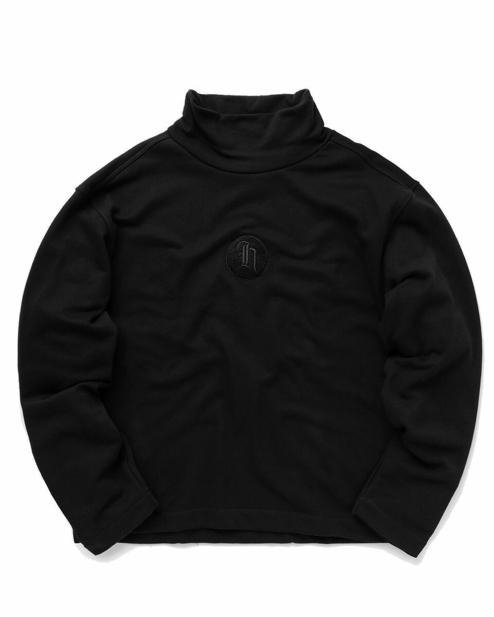 Photo: Honor The Gift Stamp Patch Turtle Neck Pullover Black - Mens - Sweatshirts