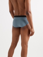 TOM FORD - Stretch-Cotton Briefs - Blue