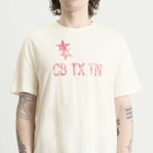 Cole Buxton Men's CB TX TN T-Shirt in Vintage Whitalye