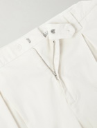 Brunello Cucinelli - Straight-Leg Cotton-Blend Golf Trousers - White