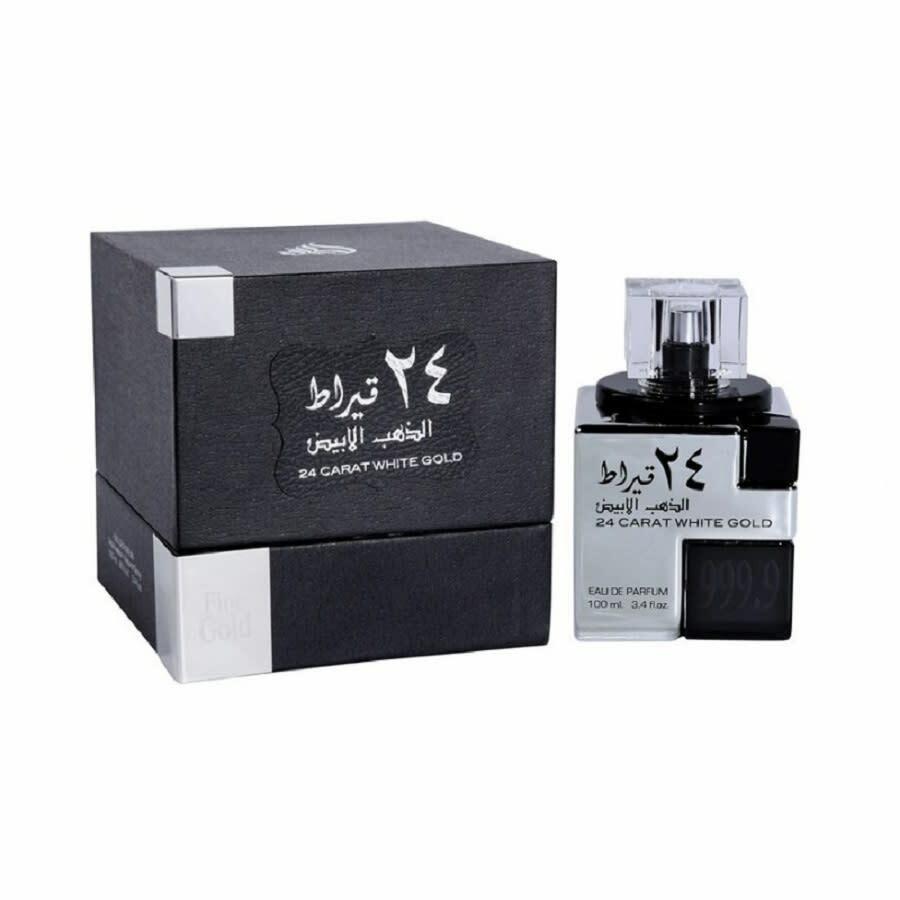 Lattafa Unisex 24 Carat White Gold EDP Spray 3.4 oz Fragrances 6291106064001