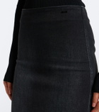 Gucci Denim midi skirt