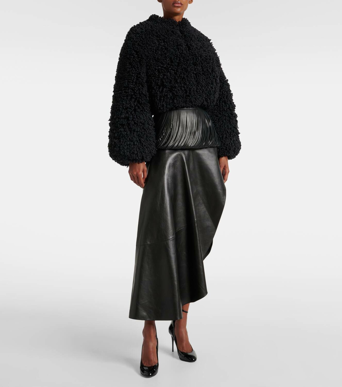 【送料&関税込】Alaia AlaAa Flare Jacket Alaïa Faux fur jacket ALAÏA