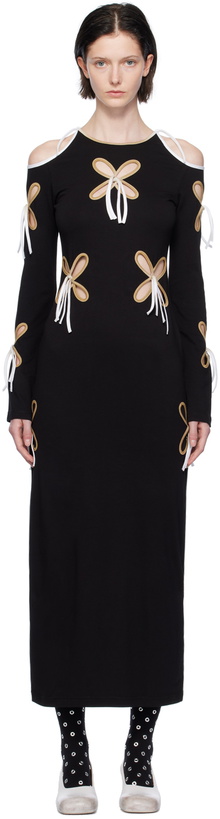 Photo: J.Kim Black Cutout Midi Dress