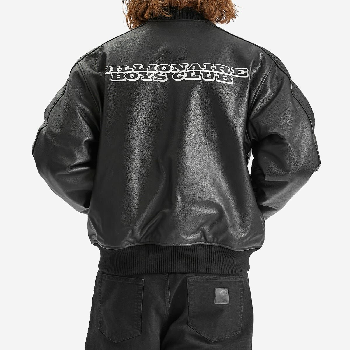 Billionaire Boys Club Men's OG Astro Leather Bomber Jacket in Black