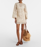 Zimmermann Indra broderie anglaise cotton minidress