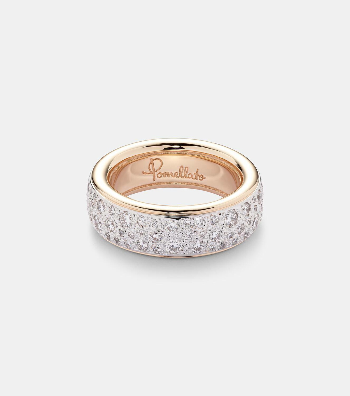 Pomellato Iconica 18kt rose gold ring with diamonds