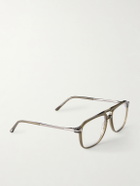 TOM FORD - Aviator-Frame Acetate Glasses - Gray
