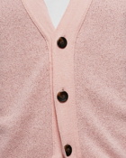 Edmmond Studios People Cardigan Pink - Mens - Zippers & Cardigans