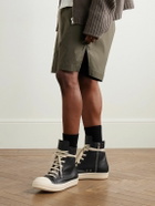Rick Owens - Leather High-Top Sneakers - Black