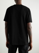 Balmain - Logo-Flocked Cotton-Jersey T-Shirt - Black