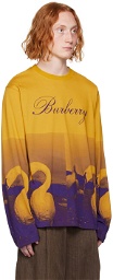 Burberry Yellow & Purple Swan Sweatshirt